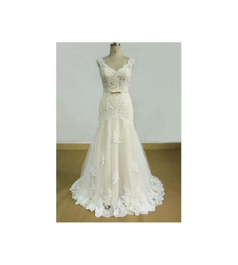 Svatební šaty Krysten - šití na míru