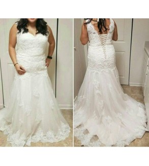 Svatební šaty Krysten - šití na míru