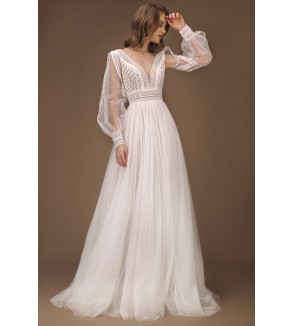 Svatební boho šaty Sabine -...