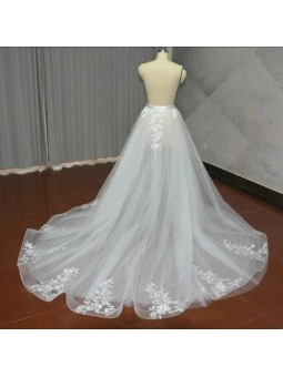 Tylová sukně s květinovou...