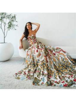 Květinové šaty Yvette -...