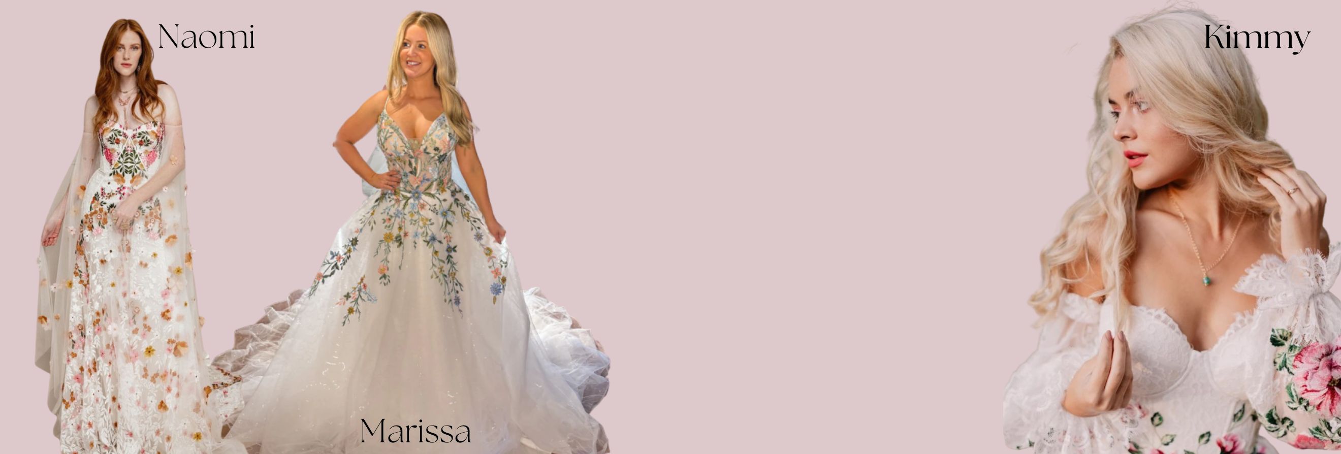 Květinové svatební šaty