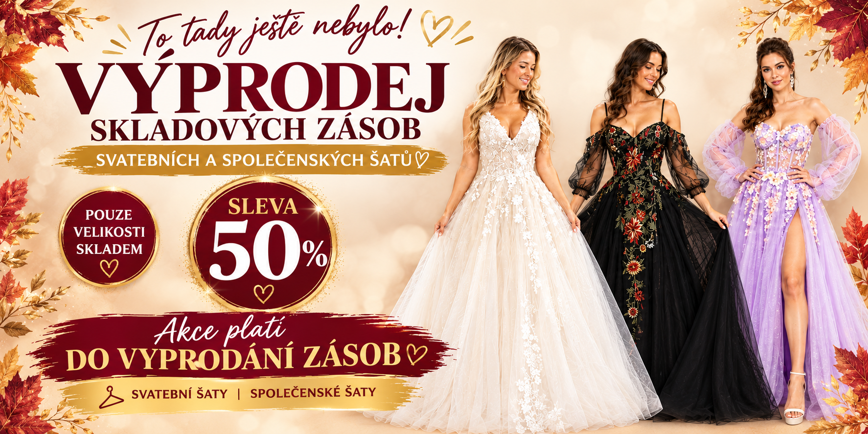 Šaty skladem VÝPRODEJ
